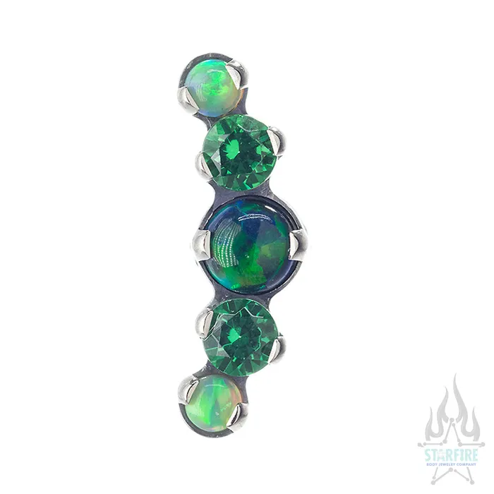 threadless Mixed Gem Prium Cluster 2 End custom color combos Industrial Strength IS Necklaces