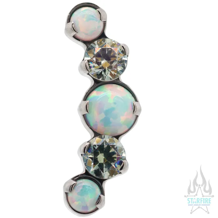 threadless Mixed Gem Prium Cluster 2 End custom color combos Industrial Strength IS Necklaces