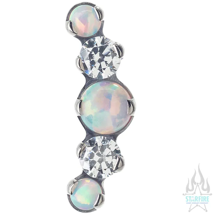 threadless Mixed Gem Prium Cluster 2 End custom color combos Industrial Strength IS Necklaces