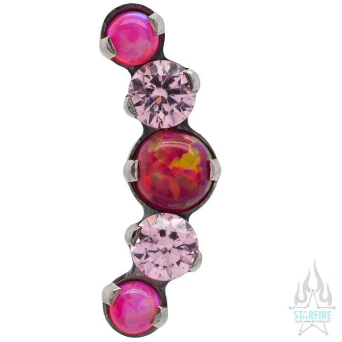 threadless Mixed Gem Prium Cluster 2 End custom color combos Industrial Strength IS Necklaces