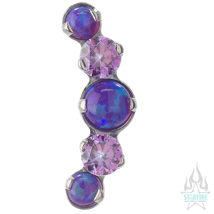 threadless Mixed Gem Prium Cluster 2 End custom color combos Industrial Strength IS Necklaces