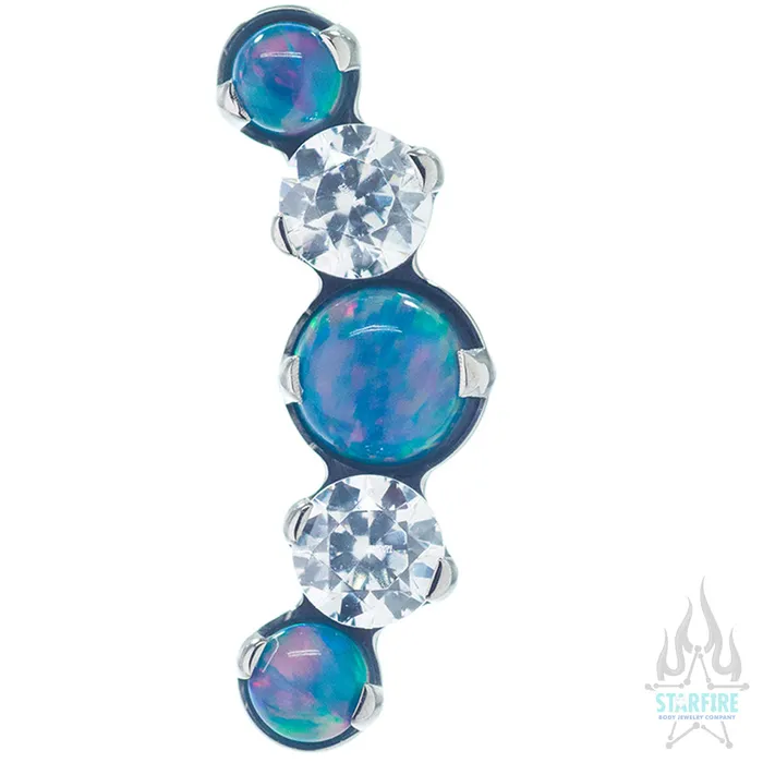 threadless Mixed Gem Prium Cluster 2 End custom color combos Industrial Strength IS Necklaces