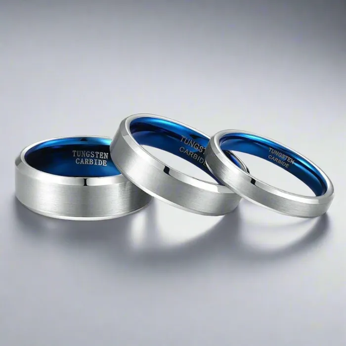 Tungsten Couple Rings Earrings Vault