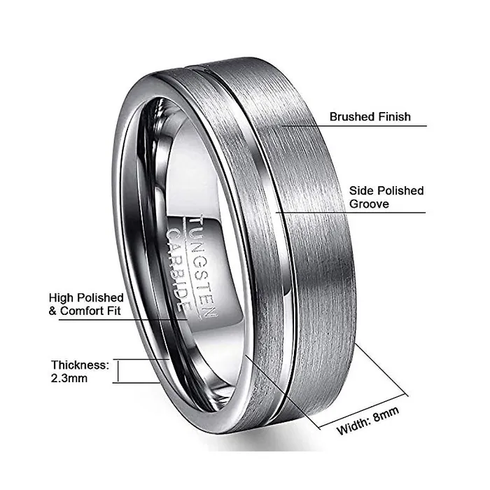 Tungsten Earrings Edge Tungsten Earrings Edge