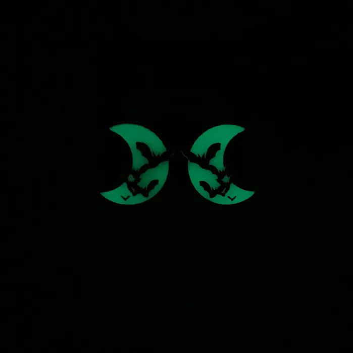 VincaUSA Earrings Last Chance Bats Amore Small BatMoon Earrings GLOWS
