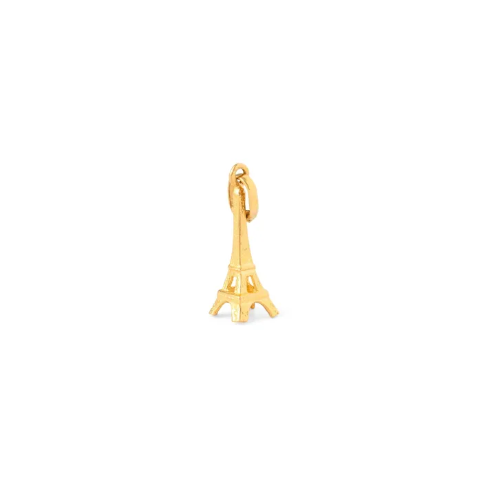 Vintage PreStyled Sets French Eiffle Tower 18K Gold Charm