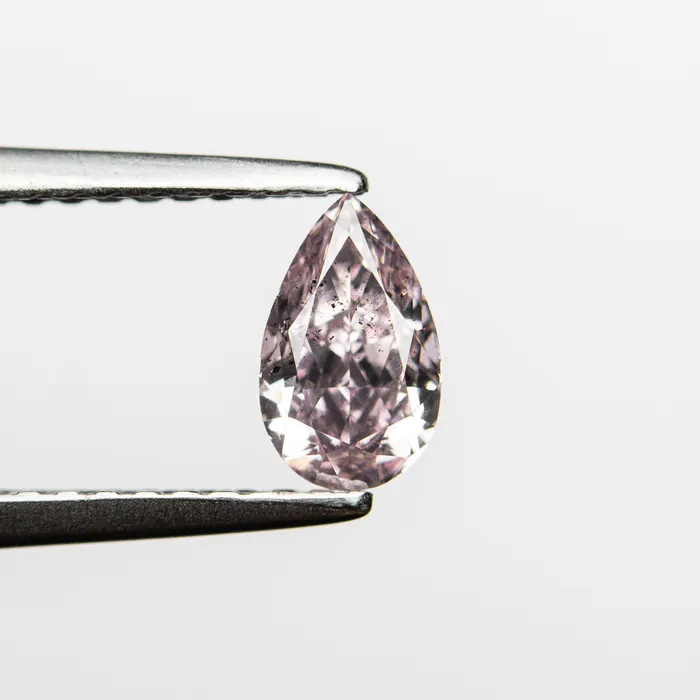 050ct 668x407x265mm GIA SI2 Fancy Purplish Pink Pear Brilliant 2412501 Misfit Diamonds Earrings