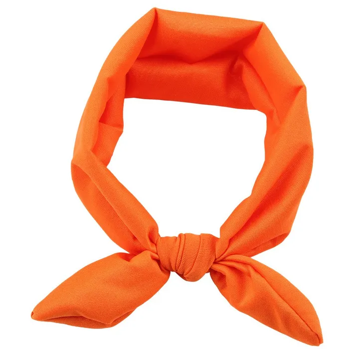 01 Rings H72 Orange Cloth Hair Band