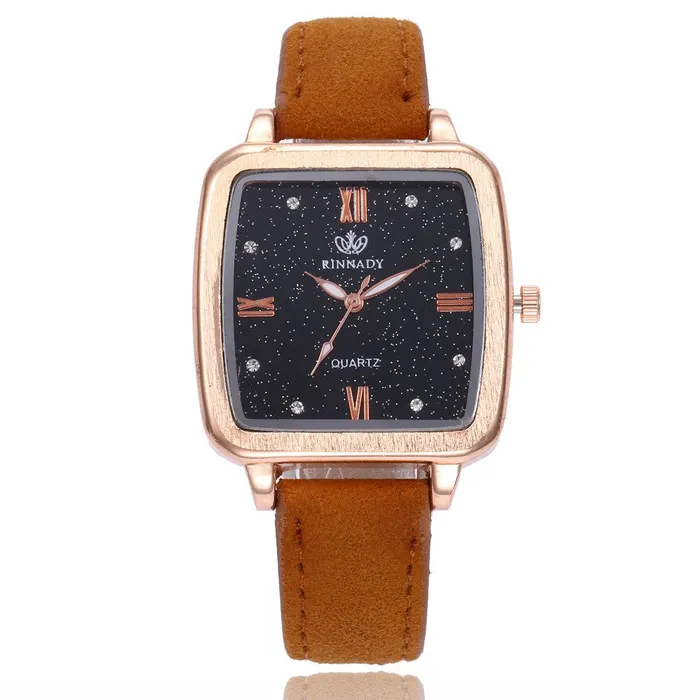 01 Watches W339 Coffee Justice Collection Quartz Watch