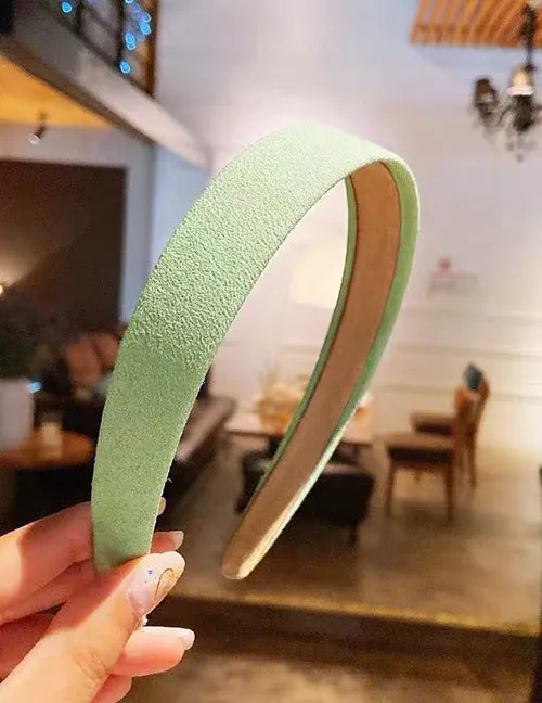 02 Rings H487 Mint Green Fabric Covered Head Band