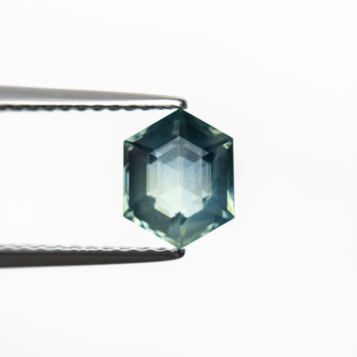 144ct 736x582x381mm Hexagon Step Cut Sapphire 2507202 Misfit Gems Rings