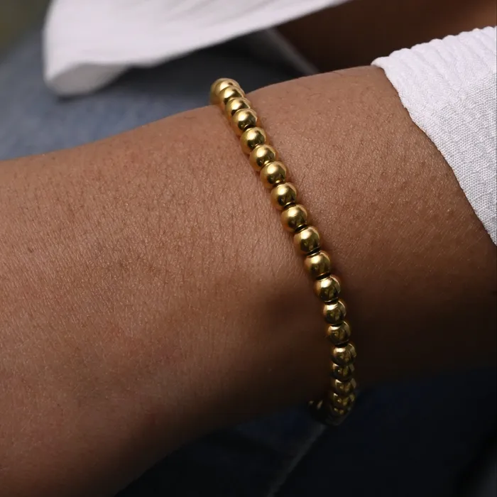 18K GoldFilled Beaded Bracelet Jewelvers Bracelets 18K GoldFilled Beaded Bracelet Jewelvers Bracelets