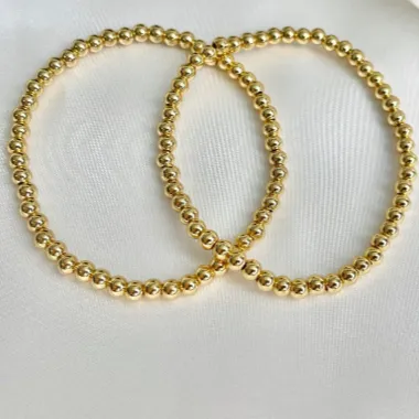 18K GoldFilled Beaded Bracelet Jewelvers Bracelets 18K GoldFilled Beaded Bracelet Jewelvers Bracelets