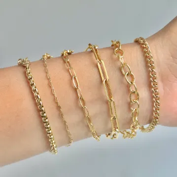 18K GoldFilled Link Chain Bracelet Jewelvers Bracelets 18K GoldFilled Link Chain Bracelet Jewelvers Bracelets