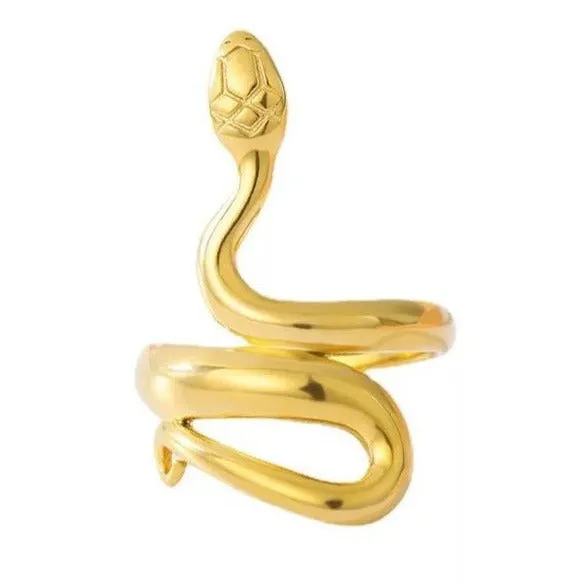 18k GoldFilled Snake Warp Ring Jewelvers Rings