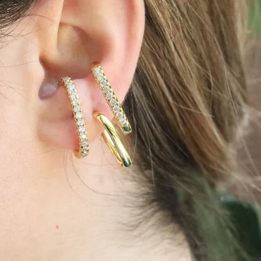 18K GoldFilled Suspender Stud Earrings Jewelvers Earrings 18K GoldFilled Suspender Stud Earrings Jewelvers Earrings