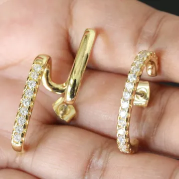 18K GoldFilled Suspender Stud Earrings Jewelvers Earrings 18K GoldFilled Suspender Stud Earrings Jewelvers Earrings