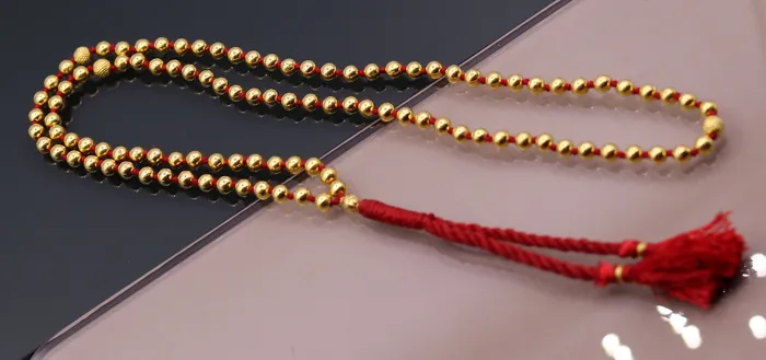 20 karat yellow gold handmade fabulous 108 beads japp mala with guru and market beads japp malaexcellent japping mantra meditation necklace TRIBAL ORNAMENTS Necklaces