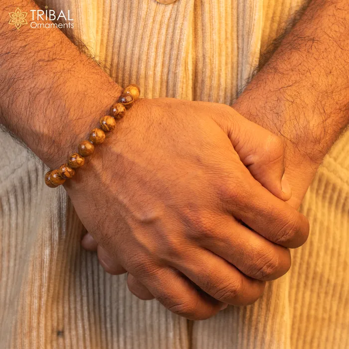 8 MM mariam agate natural crystal stone beaded handmade bracelet customized unisex Jewelry stnbr151 TRIBAL ORNAMENTS Bracelets 8 MM mariam agate natural crystal stone beaded handmade bracelet customized unisex Jewelry stnbr151 TRIBAL ORNAMENTS Bracelets