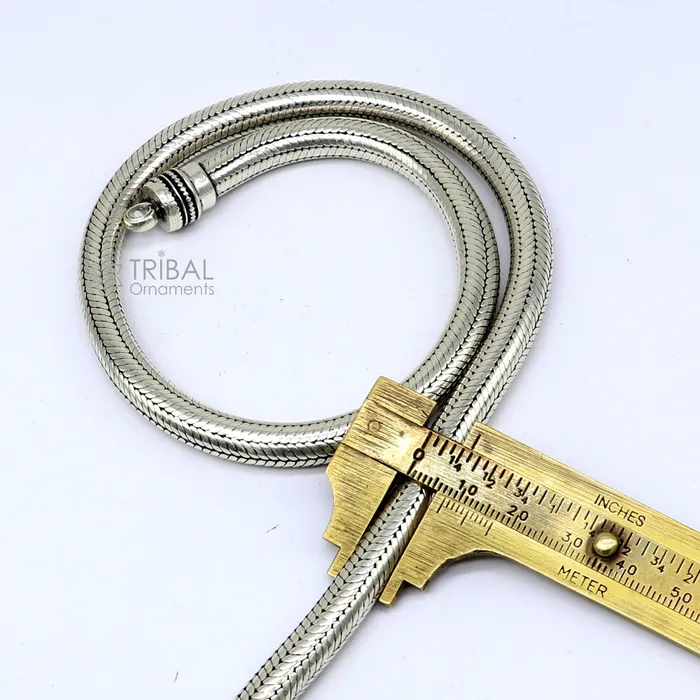 8mm solid 925 sterling silver handmade snake chain pendant chain Amazing unique oxidized necklace vintage stylish heavy chain jewelry ch600 TRIBAL ORNAMENTS Necklaces 8mm solid 925 sterling silver handmade snake chain pendant chain Amazing unique oxidized necklace vintage stylish heavy chain jewelry ch600 TRIBAL ORNAMENTS Necklaces