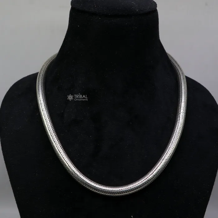 8mm solid 925 sterling silver handmade snake chain pendant chain Amazing unique oxidized necklace vintage stylish heavy chain jewelry ch600 TRIBAL ORNAMENTS Necklaces 8mm solid 925 sterling silver handmade snake chain pendant chain Amazing unique oxidized necklace vintage stylish heavy chain jewelry ch600 TRIBAL ORNAMENTS Necklaces