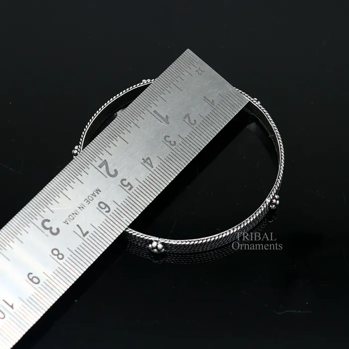 925 sterling silver handmade customized vintage design bangle bracelet kada single piece excellent personalized gifting jewelry nba318 TRIBAL ORNAMENTS Bracelets
