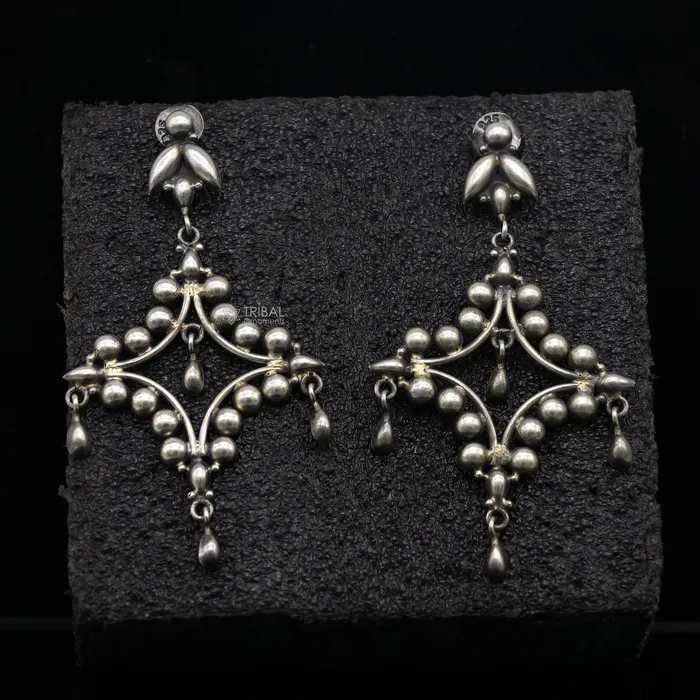 925 Sterling silver handmade customized vintage Floral stud earring Amazing stylish earring fabulous drop dangle gifting jewelry s1286 TRIBAL ORNAMENTS Earrings 925 Sterling silver handmade customized vintage Floral stud earring Amazing stylish earring fabulous drop dangle gifting jewelry s1286 TRIBAL ORNAMENTS Earrings