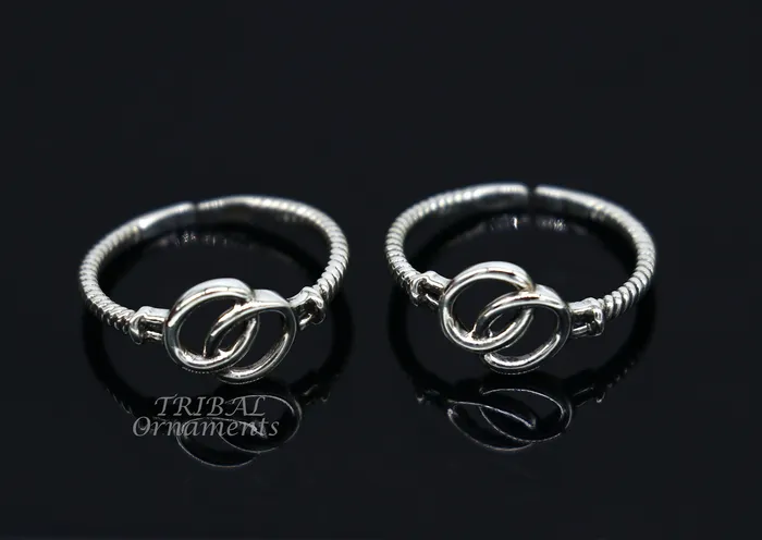 925 sterling silver handmade gorgeous design vintage style toe ring best gifting tiny tone ring 925 stamped jewelry from india ytr04 TRIBAL ORNAMENTS Rings