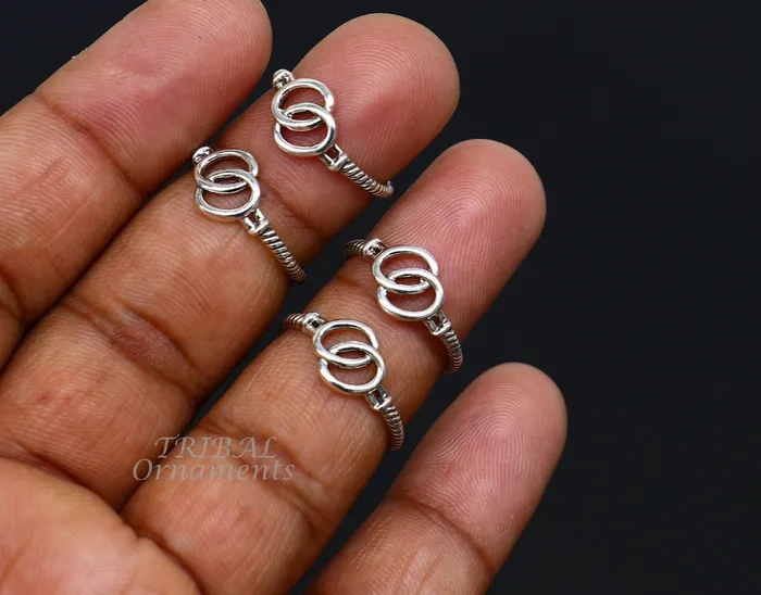 925 sterling silver handmade gorgeous design vintage style toe ring best gifting tiny tone ring 925 stamped jewelry from india ytr04 TRIBAL ORNAMENTS Rings