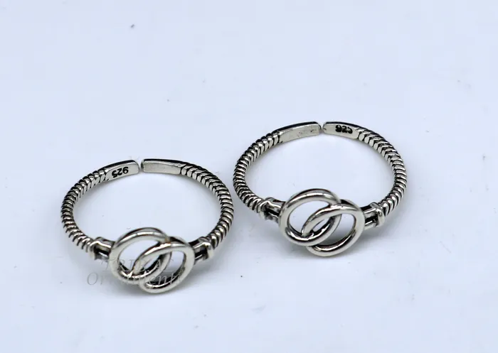 925 sterling silver handmade gorgeous design vintage style toe ring best gifting tiny tone ring 925 stamped jewelry from india ytr04 TRIBAL ORNAMENTS Rings
