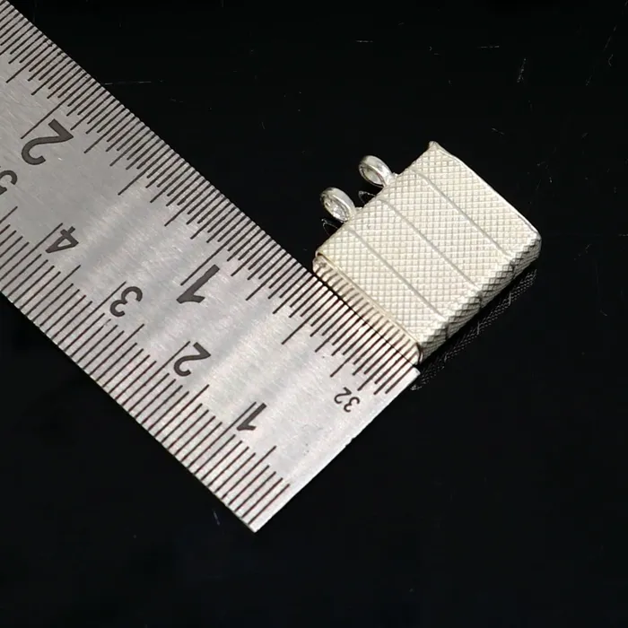 925 sterling silver handmade gorgeous Square shape handmade amulet box amulet pendant mantra box silver tabiz mascot kavacham ssp664 TRIBAL ORNAMENTS Necklaces