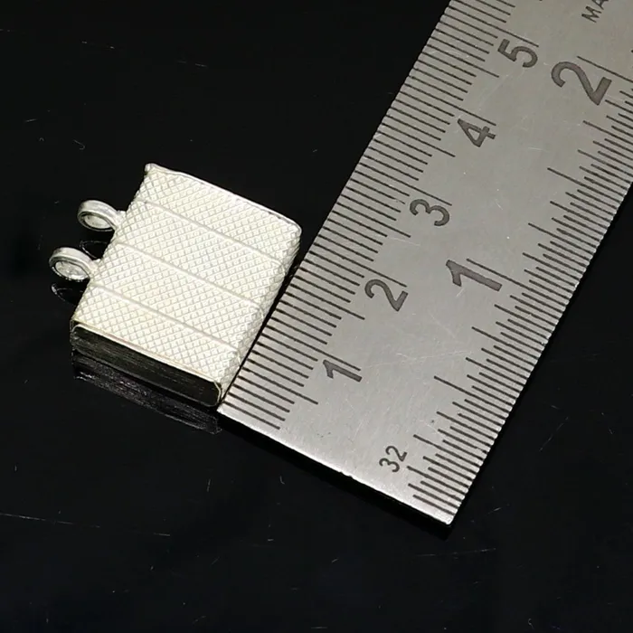 925 sterling silver handmade gorgeous Square shape handmade amulet box amulet pendant mantra box silver tabiz mascot kavacham ssp664 TRIBAL ORNAMENTS Necklaces