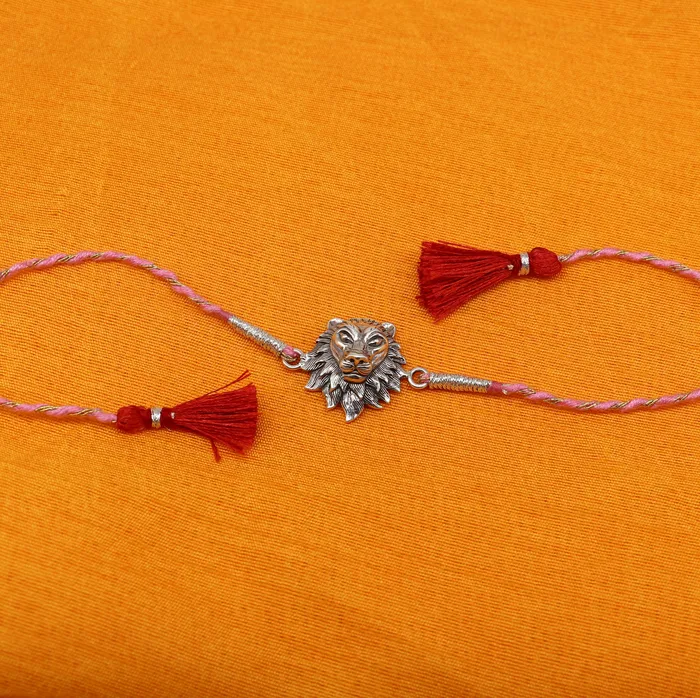 925 sterling silver handmade Narsimha design Rakhi Bracelet amazing stylish gift for Rakshabandhan rk29 TRIBAL ORNAMENTS Bracelets