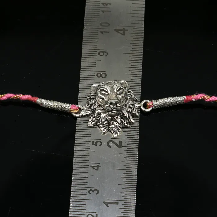 925 sterling silver handmade Narsimha design Rakhi Bracelet amazing stylish gift for Rakshabandhan rk29 TRIBAL ORNAMENTS Bracelets
