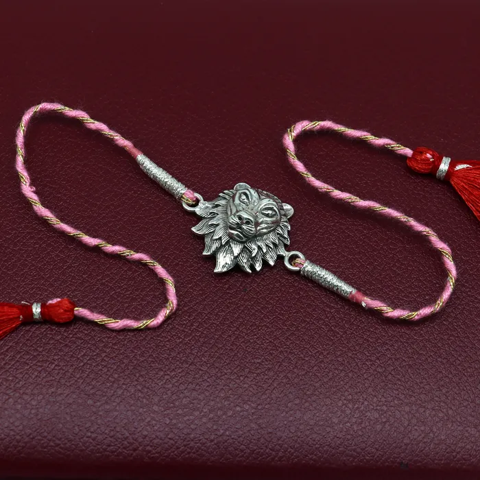 925 sterling silver handmade Narsimha design Rakhi Bracelet amazing stylish gift for Rakshabandhan rk29 TRIBAL ORNAMENTS Bracelets