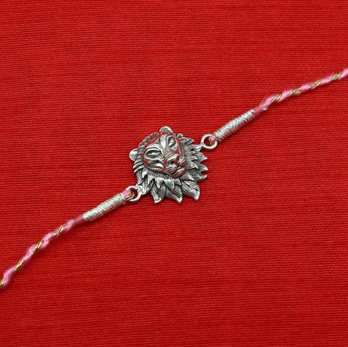 925 sterling silver handmade Narsimha design Rakhi Bracelet amazing stylish gift for Rakshabandhan rk29 TRIBAL ORNAMENTS Bracelets