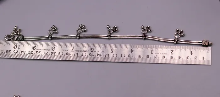 925 Sterling silver handmade vintage antique design stylish anklet foot bracelet with hanging bells tribal belly dance jewelry ank28 TRIBAL ORNAMENTS Bracelets 925 Sterling silver handmade vintage antique design stylish anklet foot bracelet with hanging bells tribal belly dance jewelry ank28 TRIBAL ORNAMENTS Bracelets