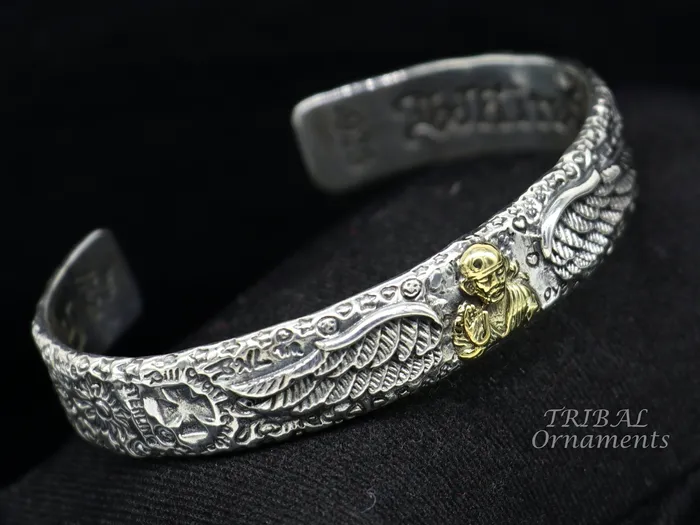 925 sterling silver vintage antique design handmade chitai work Sai baba design adjustable bangle bracelet kada customized jewelry cuff100 TRIBAL ORNAMENTS Bracelets 925 sterling silver vintage antique design handmade chitai work Sai baba design adjustable bangle bracelet kada customized jewelry cuff100 TRIBAL ORNAMENTS Bracelets