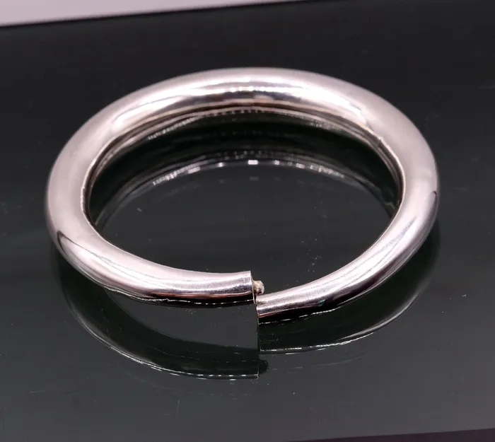 925 sterling silver vintage plain design handmade open face adjustable bangle bracelet kada cuff bracelet for unisex gifting india nsk228 TRIBAL ORNAMENTS Bracelets 925 sterling silver vintage plain design handmade open face adjustable bangle bracelet kada cuff bracelet for unisex gifting india nsk228 TRIBAL ORNAMENTS Bracelets