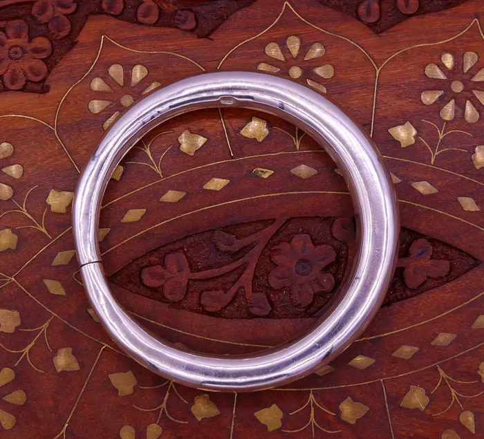 925 sterling silver vintage plain design handmade open face adjustable bangle bracelet kada cuff bracelet for unisex gifting india nsk228 TRIBAL ORNAMENTS Bracelets