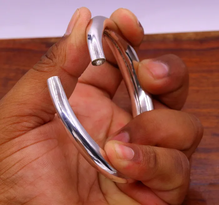 925 sterling silver vintage plain design handmade open face adjustable bangle bracelet kada cuff bracelet for unisex gifting india nsk228 TRIBAL ORNAMENTS Bracelets