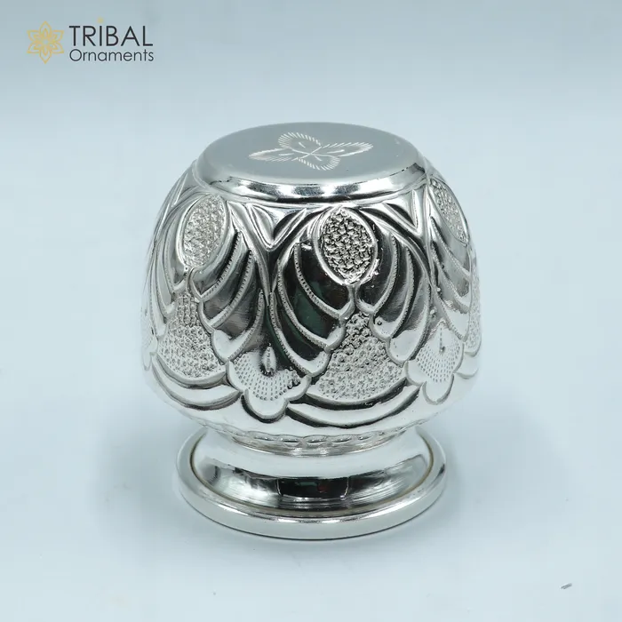 925sterling silver handmade Kalash or pot unique special silver puja article water or milk shiva kalash pot india so1065 TRIBAL ORNAMENTS Rings