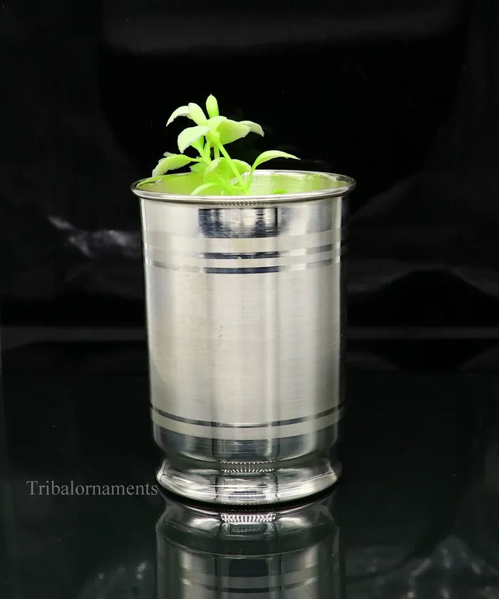 999 fine silver handmade vessels watermilk Glass tumbler silver flask baby kids silver utensils stay healthy water milk glass sv230 TRIBAL ORNAMENTS Rings