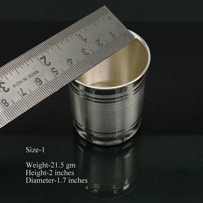 999 fine silver handmade vessels watermilk Glass tumbler silver flask baby kids silver utensils stay healthy water milk glass sv230 TRIBAL ORNAMENTS Rings