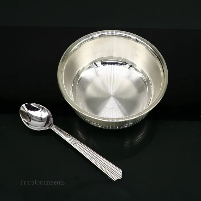 999 fine solid silver handmade small bowl for baby serving pure silver vessel silver utensils home kitchen accessories puja bowl sv224 TRIBAL ORNAMENTS Necklaces 999 fine solid silver handmade small bowl for baby serving pure silver vessel silver utensils home kitchen accessories puja bowl sv224 TRIBAL ORNAMENTS Necklaces