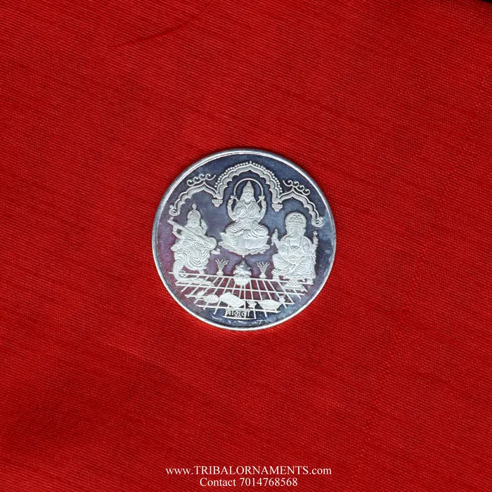 999 Silver Purity Ganesha Lakshmi saraswati 20 Gram Coin for diwali CN27 TRIBAL ORNAMENTS Necklaces 999 Silver Purity Ganesha Lakshmi saraswati 20 Gram Coin for diwali CN27 TRIBAL ORNAMENTS Necklaces