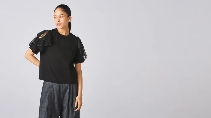 ADEAM Black Bon Dance TShirt Rings