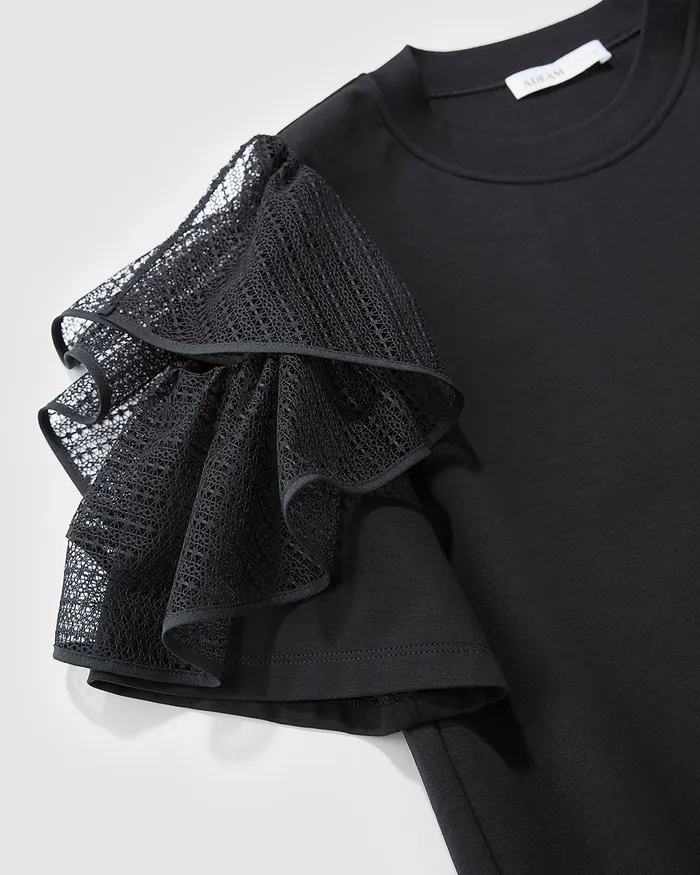 ADEAM Black Bon Dance TShirt Rings