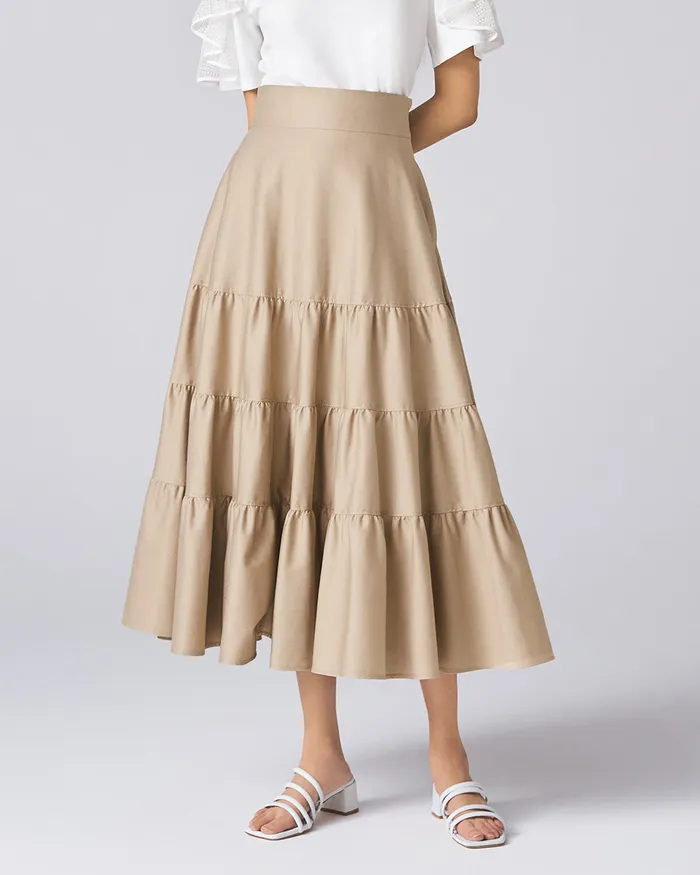 ADEAM Earrings Taupe Hanabi Skirt