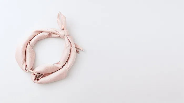 ADEAM Mauve Pink Textured Satin Headband Earrings